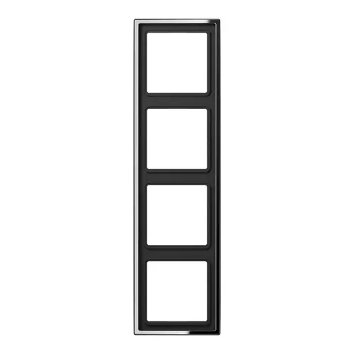 JUNG GCR 2984 afdekraam 4-voudig LS990 glanzend chroom