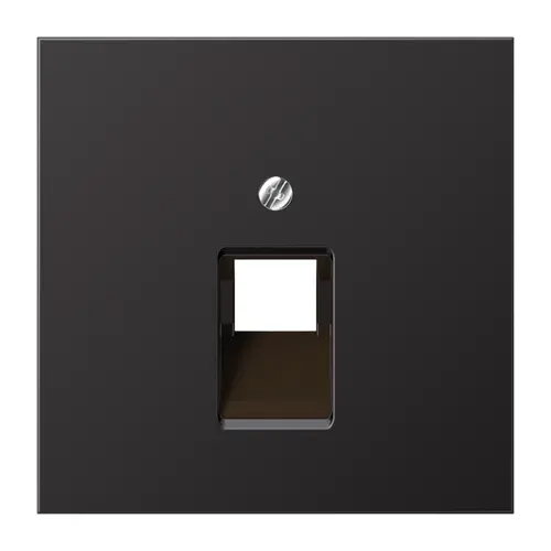 JUNG AL 2969-1 UA D centraalplaat 1-voudig tbv RJ45 wandcontactdoos LS990 dark gelakt aluminium