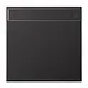 JUNG AL 2990 NA D schakelwip met tekstvenster LS990 dark gelakt aluminium