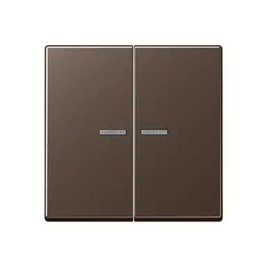 JUNG A 595 KO5 MO schakelwip 2-voudig met controlevenster A-range mokka