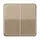 JUNG CD 595 P GB wip 2-voudig met pijlsymbolen tbv jaloezieschakelaar CD500 goud brons