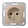 JUNG A 1520 NKI CH wandcontactdoos randaarde Safety+ A-range champagne