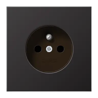 JUNG AL 1520 FKI D wandcontactdoos penaarde Safety+ LS990 dark gelakt aluminium