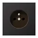 JUNG AL 1520 FKI D wandcontactdoos penaarde Safety+ LS990 dark gelakt aluminium