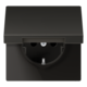 JUNG AL 1520 NKIKL AN wandcontactdoos randaarde Safety+ klapdeksel LS990 antraciet gelakt aluminium