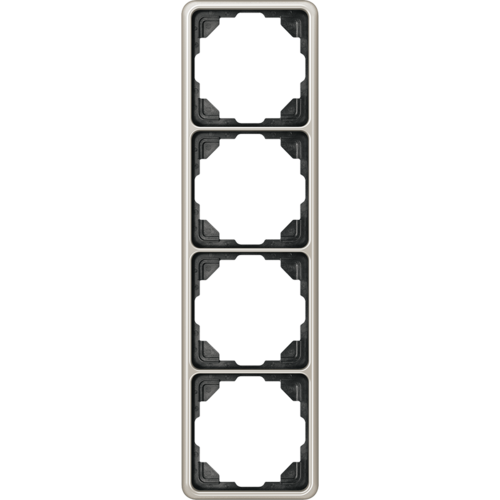 JUNG CD 584 PT afdekraam 4-voudig CD500 platina
