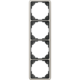 JUNG CD 584 PT afdekraam 4-voudig CD500 platina