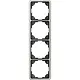 JUNG CD 584 PT afdekraam 4-voudig CD500 platina
