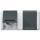 JUNG 8220-1 W wandcontactdoos 2-voudig randaarde opbouw met midden afdekking IP44 horizontaal WG800