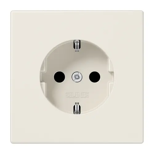 JUNG LS 1520 NKI wandcontactdoos randaarde Safety+ LS990 creme