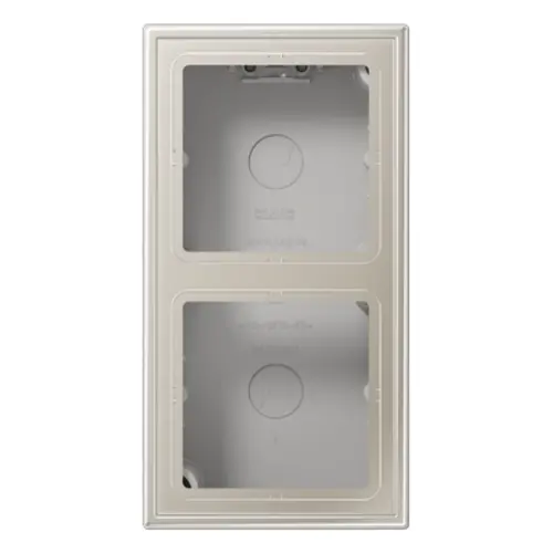 JUNG ES 2582 A-L opbouwbak 2-voudig LS990 edelstaal
