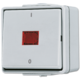JUNG 602 KOW 2-polige schakelaar controleverlichting met onderbak IP44 WG600