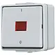 JUNG 602 KOW 2-polige schakelaar controleverlichting met onderbak IP44 WG600
