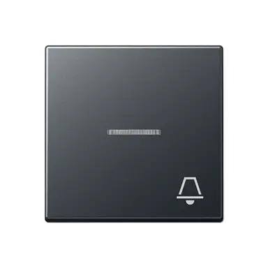 JUNG A 590 BFKO5 K ANM schakelwip met belsymbool controlevenster A-range antraciet mat