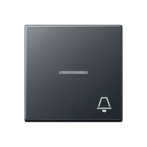 JUNG A 590 BFKO5 K ANM schakelwip met belsymbool controlevenster A-range antraciet mat