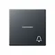 JUNG A 590 BFKO5 K ANM schakelwip met belsymbool controlevenster A-range antraciet mat