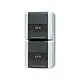 JUNG 822 NAW wandcontactdoos 16A 2-voudig randaarde opbouw IP44 verticaal WG800