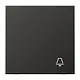 JUNG AL 2990 K AN schakelwip met belsymbool LS990 antraciet gelakt aluminium