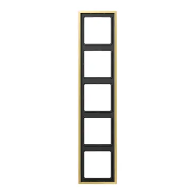 JUNG ME 2985 C afdekraam 5-voudig LS990 messing klassiek