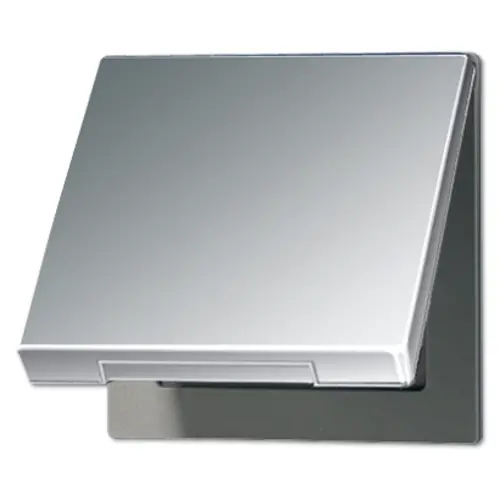 JUNG GCR 2990 KL klapdeksel voor wandcontactdoos en centraaldelen van 50 x 50 mm LS990 glanzend chroom