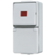 JUNG 676 KOW combinatie wisselschakelaar /wandcontactdoos randaarde met controleverlichting opbouw IP44 WG600