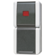 JUNG 876 KOW combinatieschakelaar met controlevenster opbouw IP44 verticaal WG800