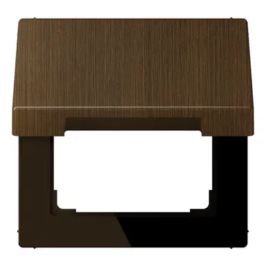 JUNG ME 2990 KL AT klapdeksel voor wandcontactdoos en centraaldelen van 50 x 50 mm LS990 messing antiek