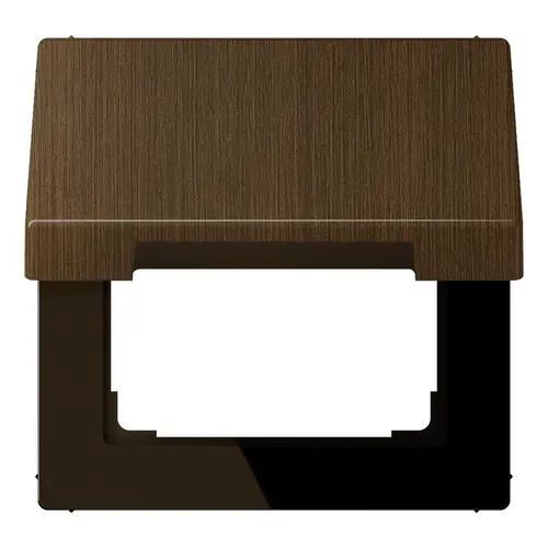 JUNG ME 2990 KL AT klapdeksel voor wandcontactdoos en centraaldelen van 50 x 50 mm LS990 messing antiek