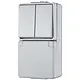 JUNG 675 W combinatie serieschakelaar/wandcontactdoos randaarde dubbele wip opbouw IP44 WG600
