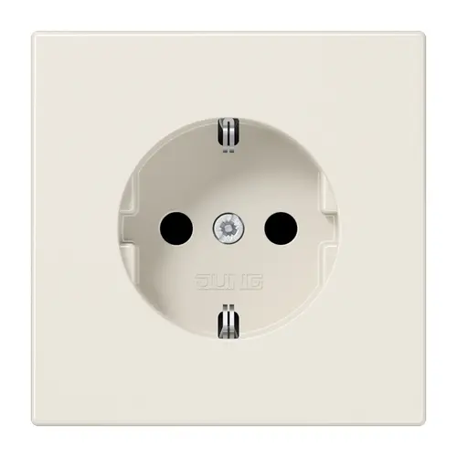 JUNG LS 1520 N wandcontactdoos randaarde LS990 creme