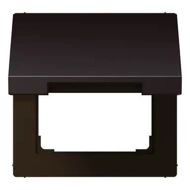JUNG AL 2990 KL D klapdeksel voor wandcontactdoos en centraaldelen van 50 x 50 mm LS990 dark gelakt aluminium