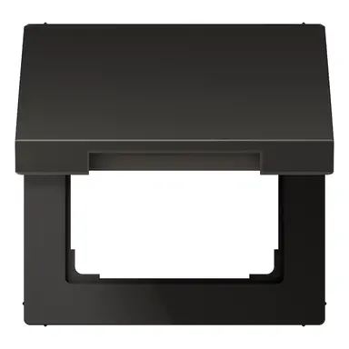 JUNG AL 2990 KL AN klapdeksel voor wandcontactdoos en centraaldelen van 50 x 50 mm LS990 antraciet gelakt aluminium