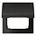 JUNG AL 2990 KL AN klapdeksel voor wandcontactdoos en centraaldelen van 50 x 50 mm LS990 antraciet gelakt aluminium