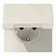 JUNG LS 1520 NKL wandcontactdoos randaarde klapdeksel LS990 creme