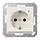 JUNG A 1520-O LNW wandcontactdoos randaarde Safety+ met LED-oriëntatieverlichting en lichtsensor A-range creme