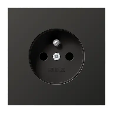 JUNG AL 1520 FKI AN wandcontactdoos penaarde Safety+ LS990 antraciet gelakt aluminium