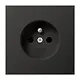 JUNG AL 1520 FKI AN wandcontactdoos penaarde Safety+ LS990 antraciet gelakt aluminium