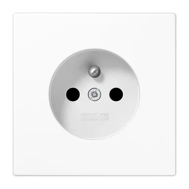 JUNG LS 1520 FKI WW wandcontactdoos penaarde Safety+ LS990 alpine wit