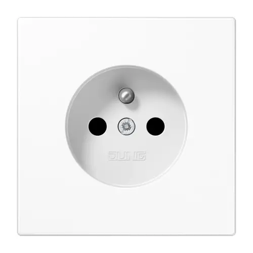 JUNG LS 1520 FKI WW wandcontactdoos penaarde Safety+ LS990 alpine wit