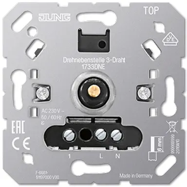 JUNG 1733 DNE draaineventoestel 3-draads