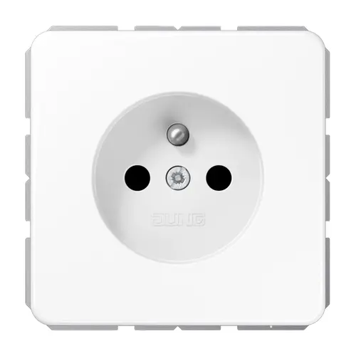 JUNG CD 1520 FKI WW wandcontactdoos penaarde Safety+ CD500 alpine wit