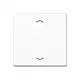JUNG A 1700 P WW knop met pijlsymbolen tbv elektronische jaloezieactor A-range alpine wit