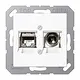 JUNG MMD A 4521 WW smart tv aansluitdoos A-range alpine wit