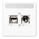 JUNG MMD LS 4521 WW smart tv aansluitdoos LS990 alpine wit