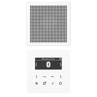 JUNG DAB LS1 BT WW smart radio DAB+ Bluetooth set met 1 luidspreker LS990 alpine wit