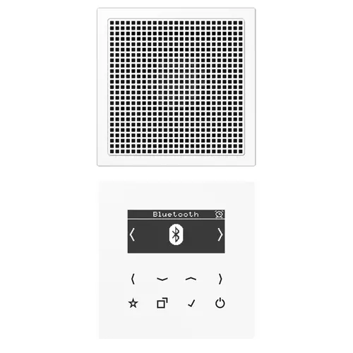 JUNG DAB LS1 BT WW smart radio DAB+ Bluetooth set met 1 luidspreker LS990 alpine wit