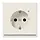 JUNG LS 1520-O LNW wandcontactdoos randaarde Safety+ met LED-orientatieverlichting LS990 creme