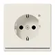 JUNG LS 1520-O LNW wandcontactdoos randaarde Safety+ met LED-orientatieverlichting LS990 creme