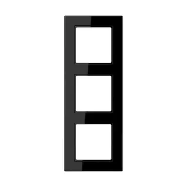 JUNG A 5583 BF SW afdekraam 3-voudig A550 zwart glans