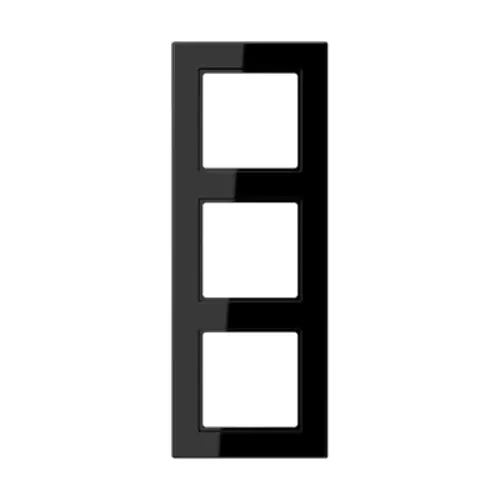 JUNG A 5583 BF SW afdekraam 3-voudig A550 zwart glans